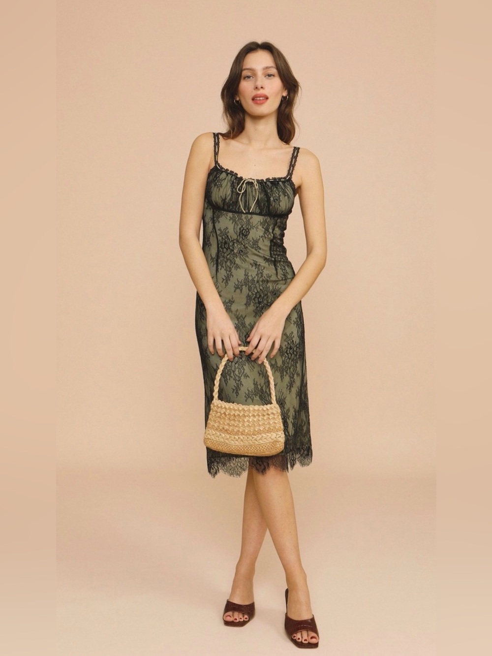 Rouje Ivona Dress, Black Lace, FR 36/US Small/2